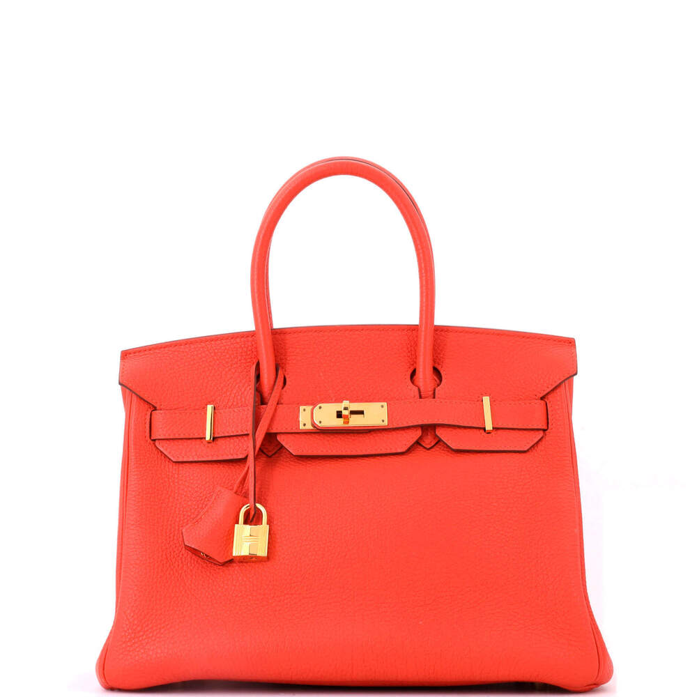 Hermes Birkin 30 Orange Togo with Gold Hardware